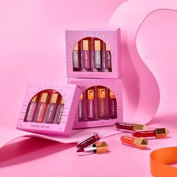 Pink Lip Gloss Packaging Image 1