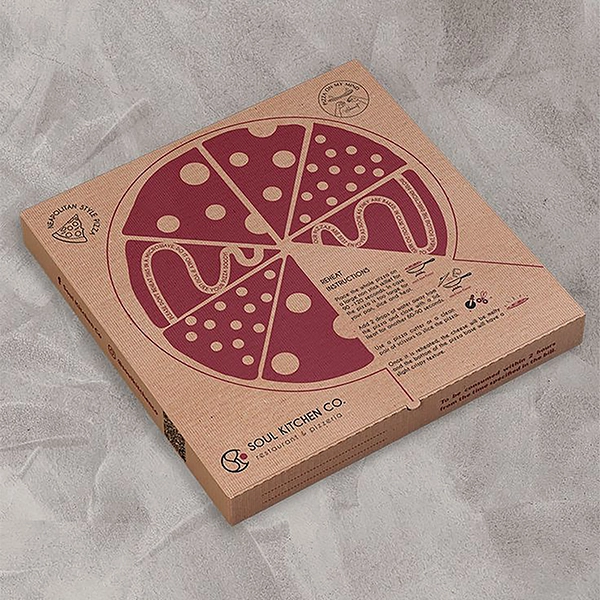 Brown Pizza Boxes Image 1